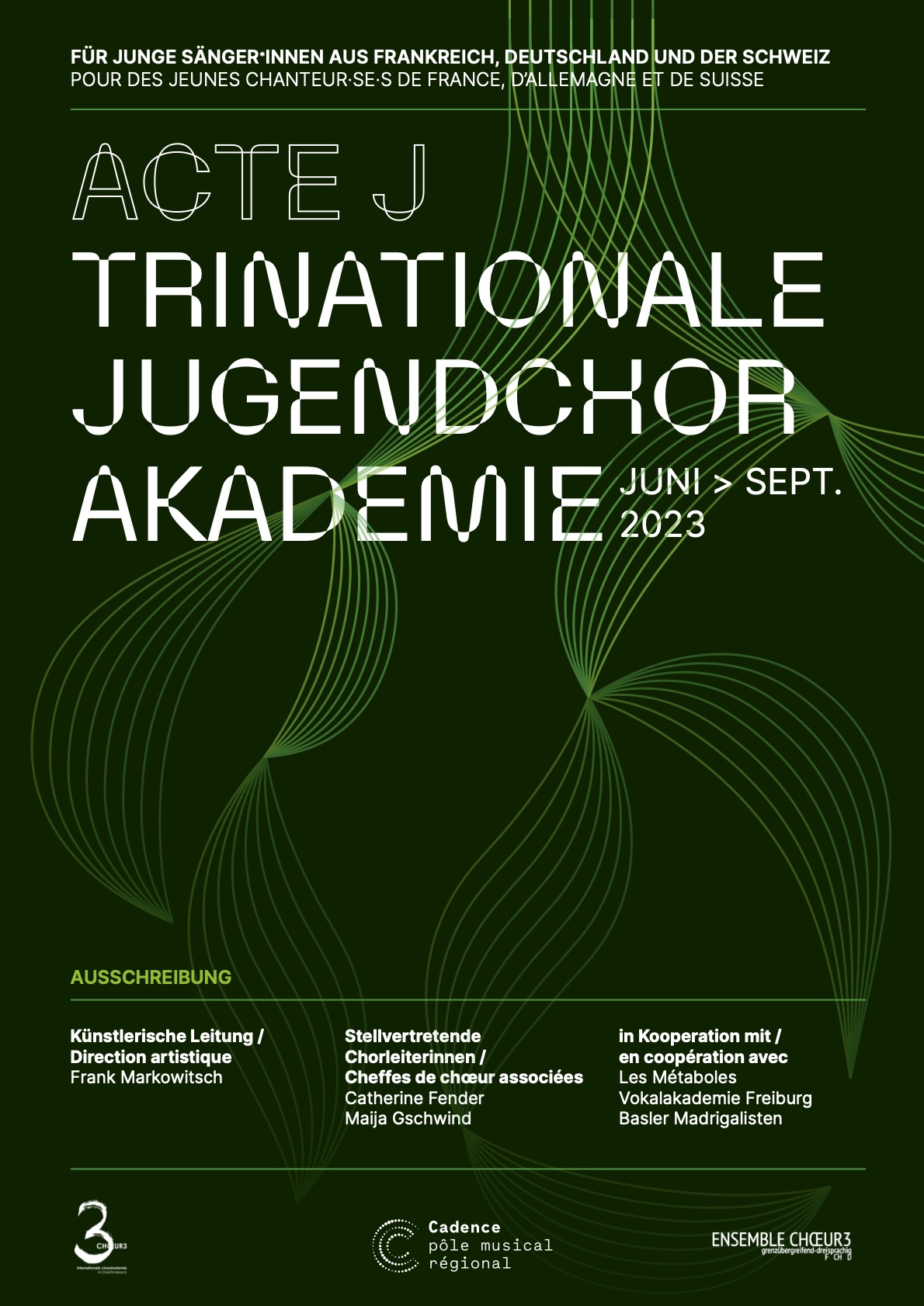 Zweite Ausgabe der Trinationalen Jugendchorakademie ACTE J