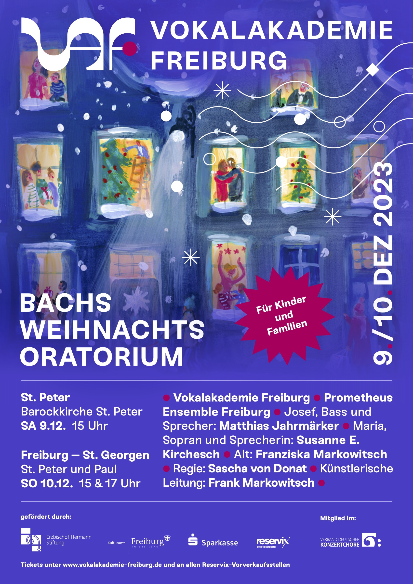 Baden-Württemberg-Tournee mit dem Weihnachtsoratorium für Kinder