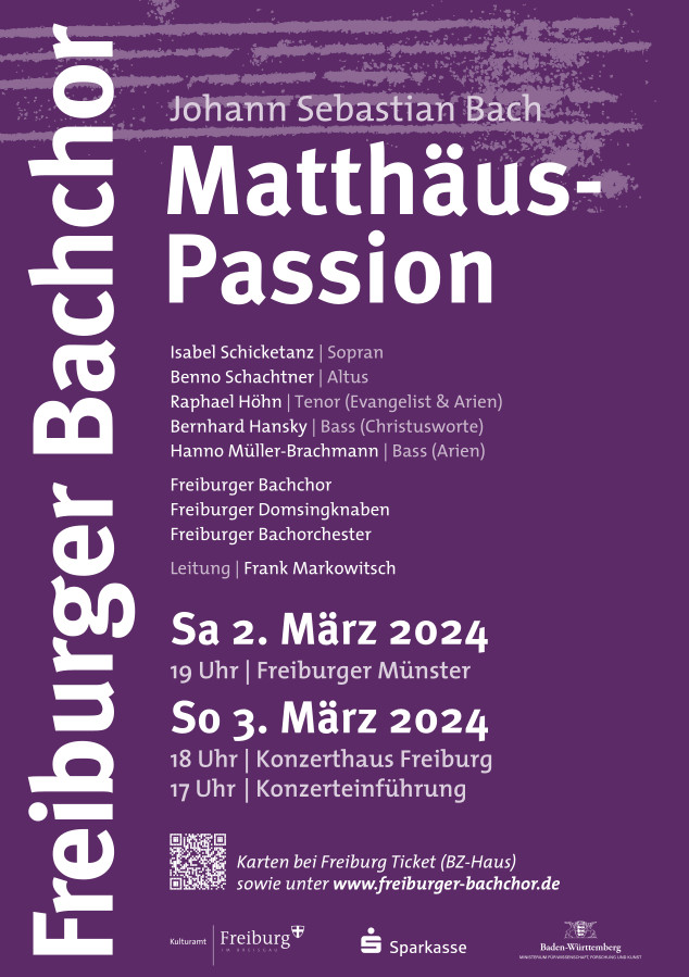 Matthäuspassion mit dem Freiburger Bachchor