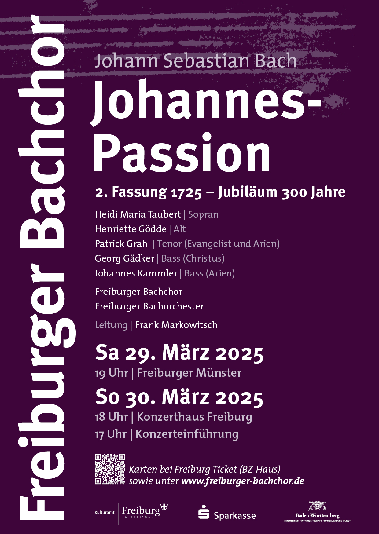 300 Jahre 2. Version der Johannespassion von Johann Sebastian Bach – Großes Jubiläumsprojekt